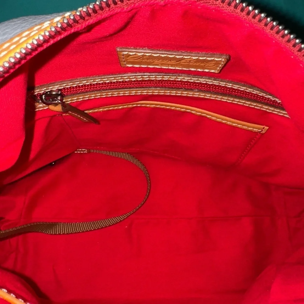 Dooney & Bourke Gray Leather Hobo Bag